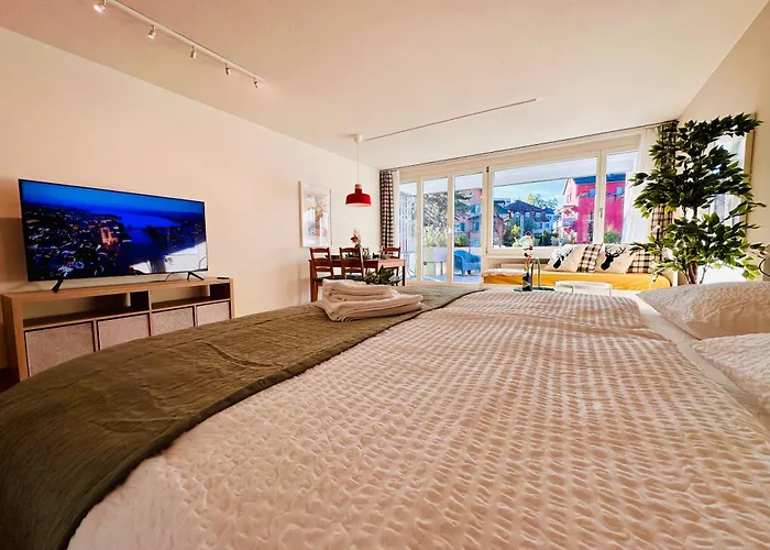 New With Sunny Terrace & Air Condition チューリッヒ